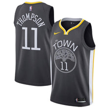 Load image into Gallery viewer, Klay Thompson Golden State Warriors Charcoal Swingman Jersey 2018 - 2019