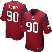 Load image into Gallery viewer, Houston Texans Jadeveon Clowney Navy Red Jersey 2018 - 2019