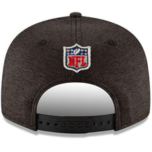 Load image into Gallery viewer, New Era Atlanta Falcons Black/Heather Gray 2018 NFL Sideline Road Official 9FIFTY Snapback Adjustable Hat