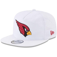 Load image into Gallery viewer, New Era Arizona Cardinals White 2017 Training Camp Official A-Frame Golfer Hat