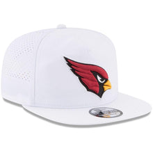 Load image into Gallery viewer, New Era Arizona Cardinals White 2017 Training Camp Official A-Frame Golfer Hat