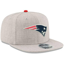 Load image into Gallery viewer, New Era New England Patriots Heathered Gray Hype 9FIFTY Snapback Adjustable Hat
