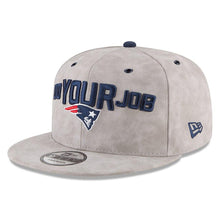 Load image into Gallery viewer, New Era New England Patriots Gray 2018 NFL Draft Spotlight Premium 9FIFTY Snapback Adjustable Hat