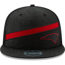 Load image into Gallery viewer, New Era New England Patriots Heathered Black Label Scale Trucker 9FIFTY Adjustable Snapback Hat