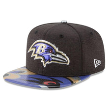 Load image into Gallery viewer, New Era Baltimore Ravens 2017 NFL Draft On Stage Original Fit 9FIFTY Snapback Adjustable Hat