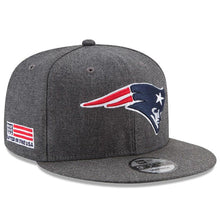 Load image into Gallery viewer, New Era New England Patriots Heather Gray Crafted in the USA 9FIFTY Snapback Adjustable Hat