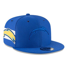 Load image into Gallery viewer, New Era Los Angeles Chargers Blue 2018 NFL Sideline Color Rush Official 9FIFTY Snapback Adjustable Hat