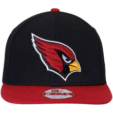 Load image into Gallery viewer, New Era Black Arizona Cardinals Southside Snap Original Fit 9FIFTY Adjustable Snapback Hat