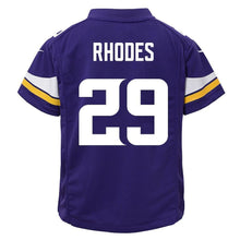 Load image into Gallery viewer, Xavier Rhodes Minnesota Vikings Youth Game Jersey - Purple 2018/2019
