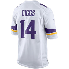 Load image into Gallery viewer, Stefon Diggs Minnesota Vikings Game Jersey - White 2018/2019